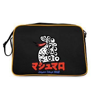 Stay Puff lustiger Oktopus - Retro Tasche - Schwarz/Gold - Hinten
