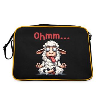 Ohmmm drôle yoga méditation sport - Sac Retro - noir/or - Dos