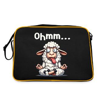 Ohmmm drôle yoga méditation sport - Sac Retro - noir/or - Dos