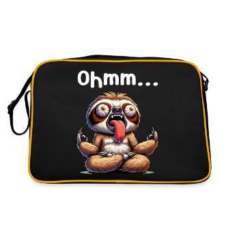 Ohmmm drôle yoga méditation sport - Sac Retro - noir/or - Dos