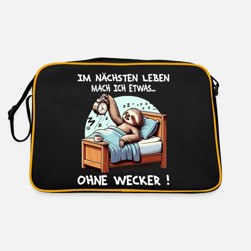Work I hate the alarm clock and Monday Retro Bag