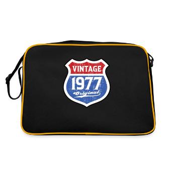 1977 Birthday Route Vintage Original - Retro Bag - black/gold - Back