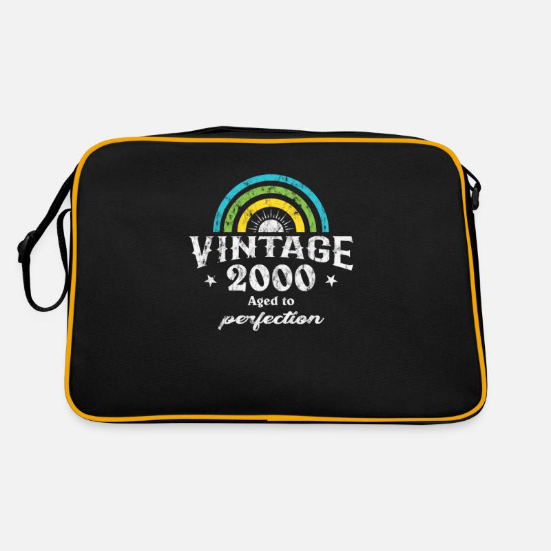 2000 Anniversaire Vintage Arc-en-ciel Soleil Sac Retro