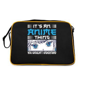Anime Thing You Understand Japanese Anime Manga - Sac Retro - noir/or - Dos