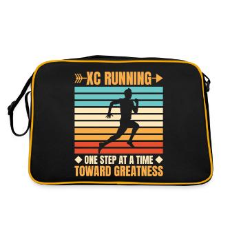 Funny XC Running Gift XC Runner Edition - Retro Bag - black/gold - Back