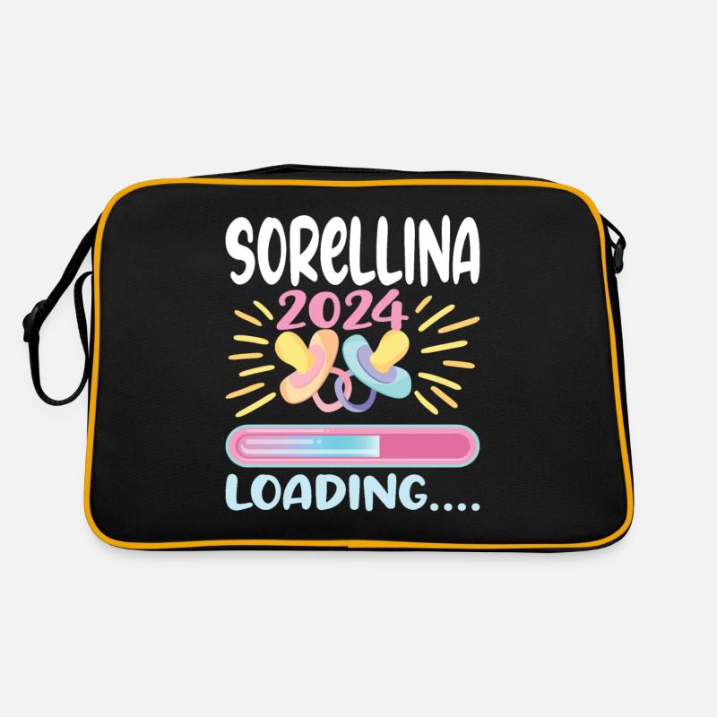 Futura Sorellina 2024 Loading - Retro Tasche - Schwarz/Gold