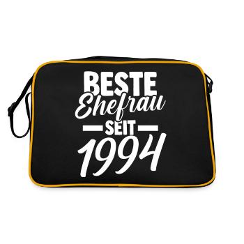 Meilleure épouse de la Saint-Valentin depuis 1994 - Sac Retro - noir/or - Dos