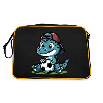 DINO - Retro Bag - black/gold - Back