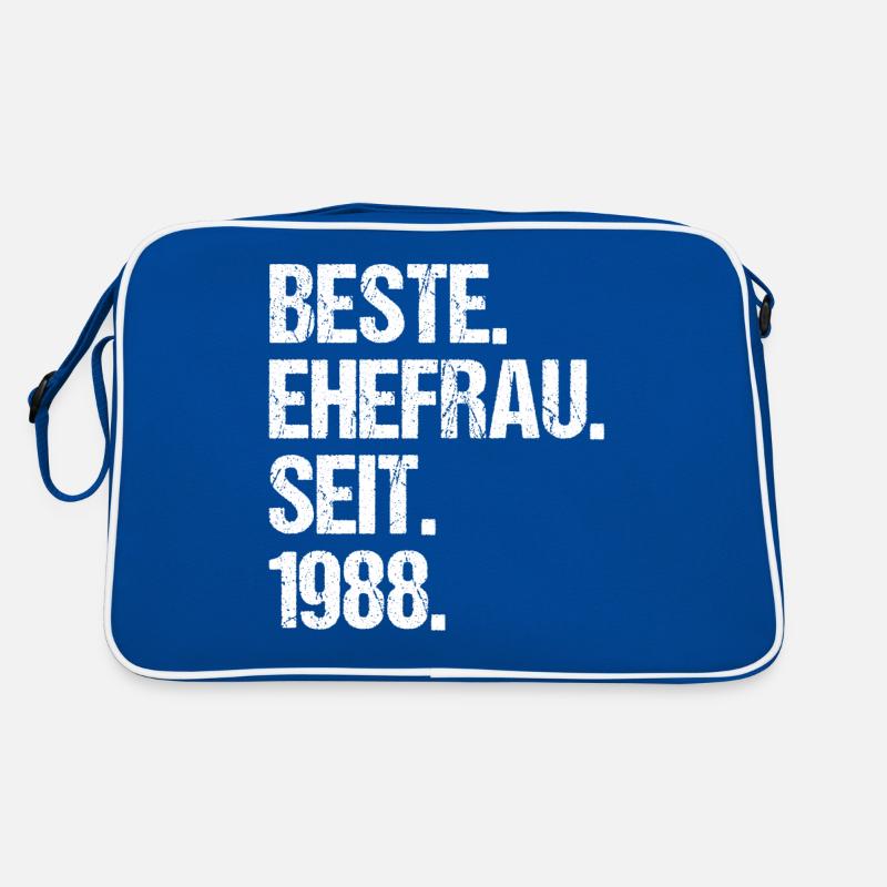Valentinstag Beste Ehefrau Seit 1988 Retro Tasche