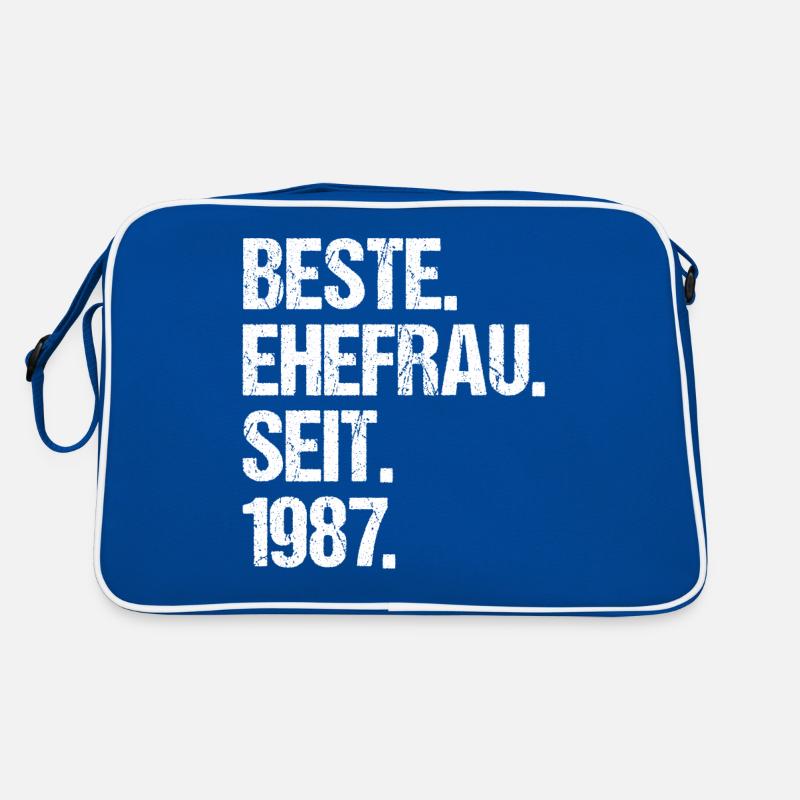 Valentinstag Beste Ehefrau Seit 1987 Retro Tasche