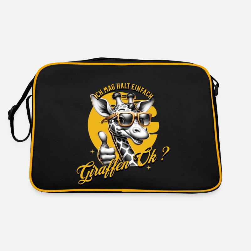 J’aime juste les girafes Sac Retro