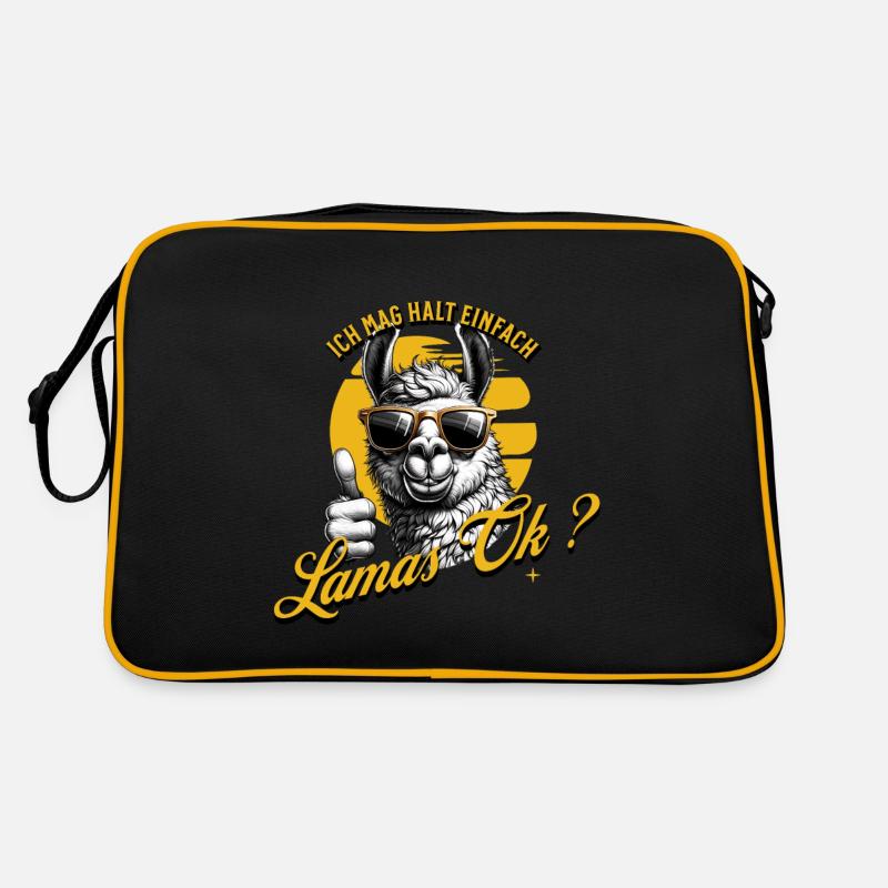 J’aime juste les lamas Sac Retro