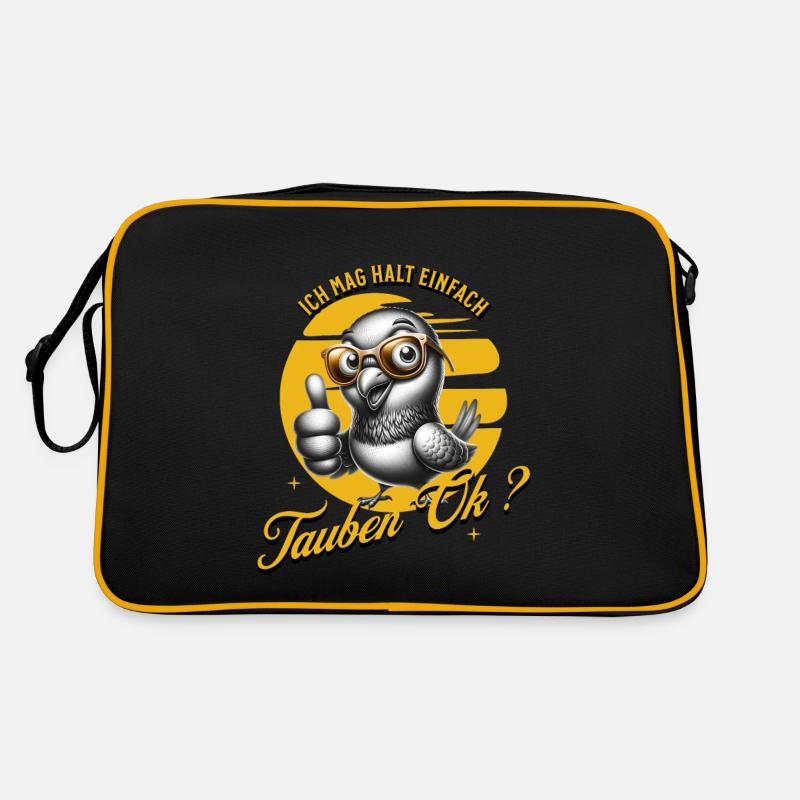 J’aime juste les pigeons Sac Retro