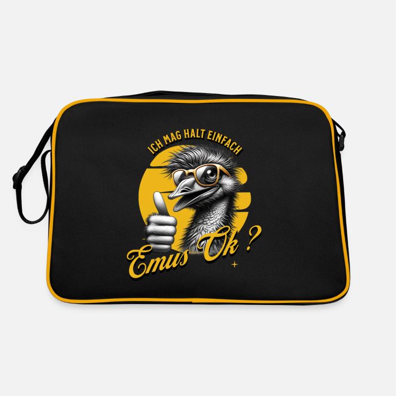 J’aime juste les émeus Sac Retro