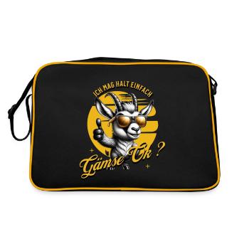 J’aime juste la peau de chamois - Sac Retro - noir/or - Dos