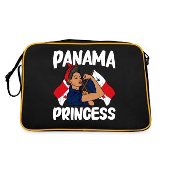 Panama Flag Panamanian Panama Flag - Retro Bag - black/gold - Back