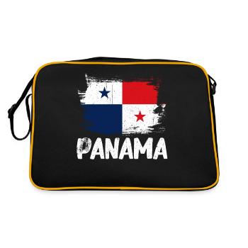 Panama Flag Panamanian Panama Flag - Retro Bag - black/gold - Back
