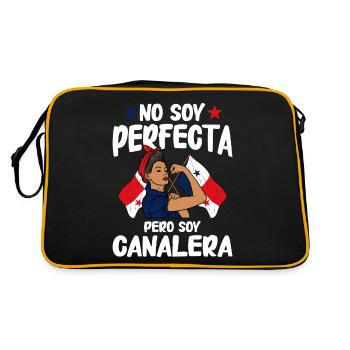 Panama Flag Panamanian Panama Flag - Retro Bag - black/gold - Back