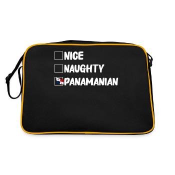 Panama Flag Panamanian Panama Flag - Retro Bag - black/gold - Back
