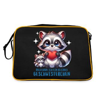 J’ai un frère ou une sœur - Sac Retro - noir/or - Dos