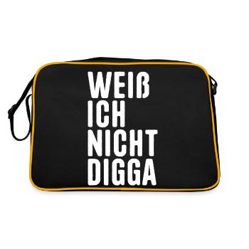 I don't know Digga - Retro Bag - black/gold - Back