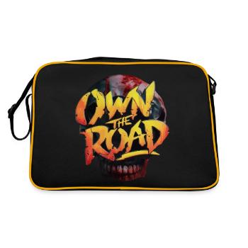 SKULL POSSÈDE LA ROUTE - Sac Retro - noir/or - Dos