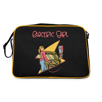 Electric Girl EV Driver Electric Vehicle - Retro Bag - black/gold - Back