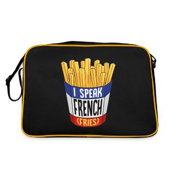 Parler couramment les frites : une langue savoureuse - Sac Retro - noir/or - Dos