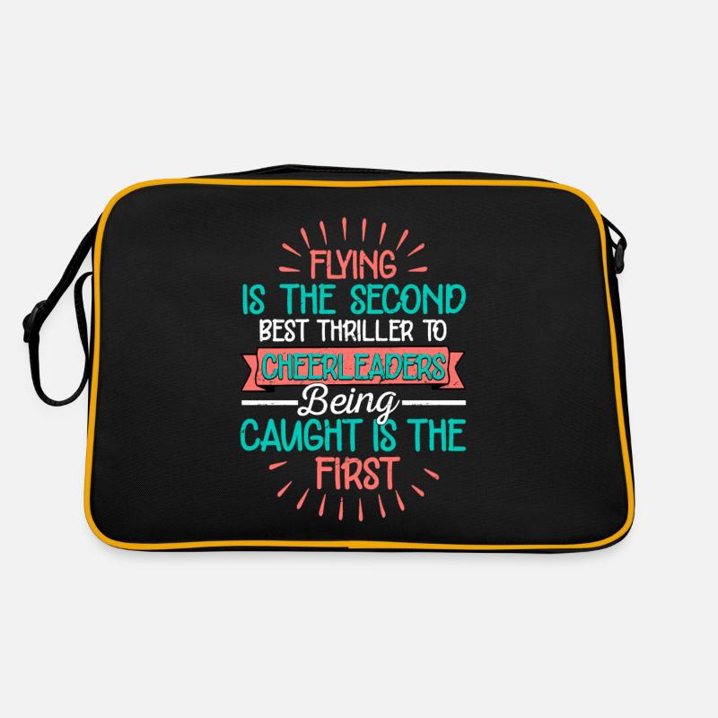 Flying Is The Second Best Thrill To Cheerleaders C Retro Tasche