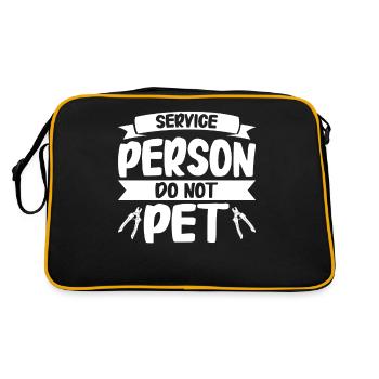 Toiletteur pour chiens et toilettage pour chiens - Sac Retro - noir/or - Dos