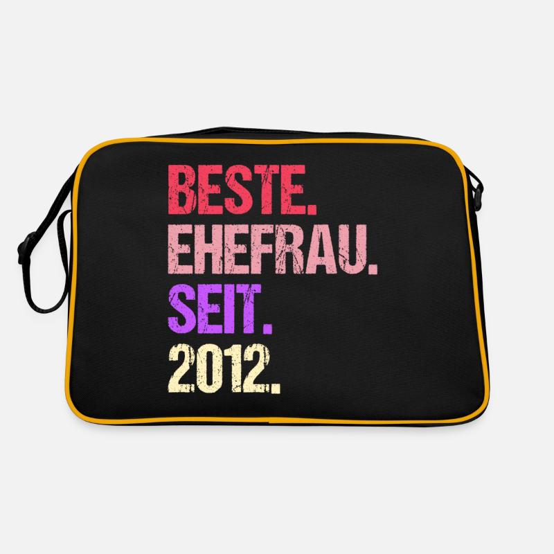 Valentinstag Beste Ehefrau Seit 2012 Retro Tasche
