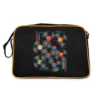 Anciens dossiers scolaires - Sac Retro - noir/or - Dos