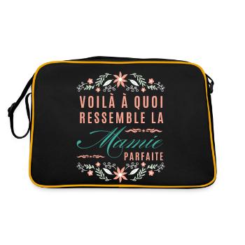 This is what the perfect granny looks like - Retro Bag - black/gold - Back