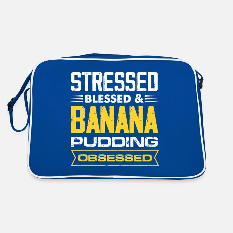 Stressed Banana Pudding Obsessed Retro Tasche