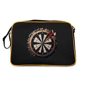JEU DE FLÉCHETTES AVEC FLÉCHETTES DEDANS - Sac Retro - noir/or - Dos