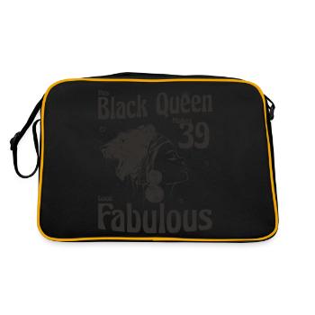 Cette reine noire donne un look fabuleux à 39 ans - 39e - Sac Retro - noir/or - Dos