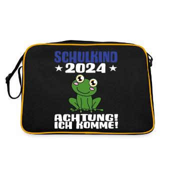 Inscription scolaire 2024 de l’école de la rentrée scolaire - Sac Retro - noir/or - Dos