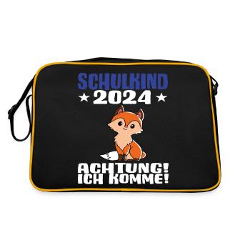 Inscription scolaire 2024 de l’école de la rentrée scolaire - Sac Retro - noir/or - Dos