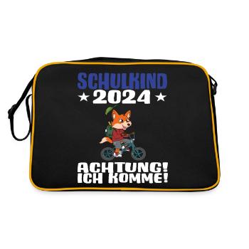 Inscription scolaire 2024 de l’école de la rentrée scolaire - Sac Retro - noir/or - Dos
