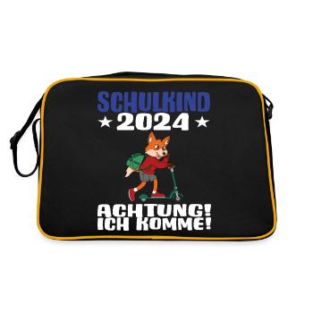 Inscription scolaire 2024 de l’école de la rentrée scolaire - Sac Retro - noir/or - Dos