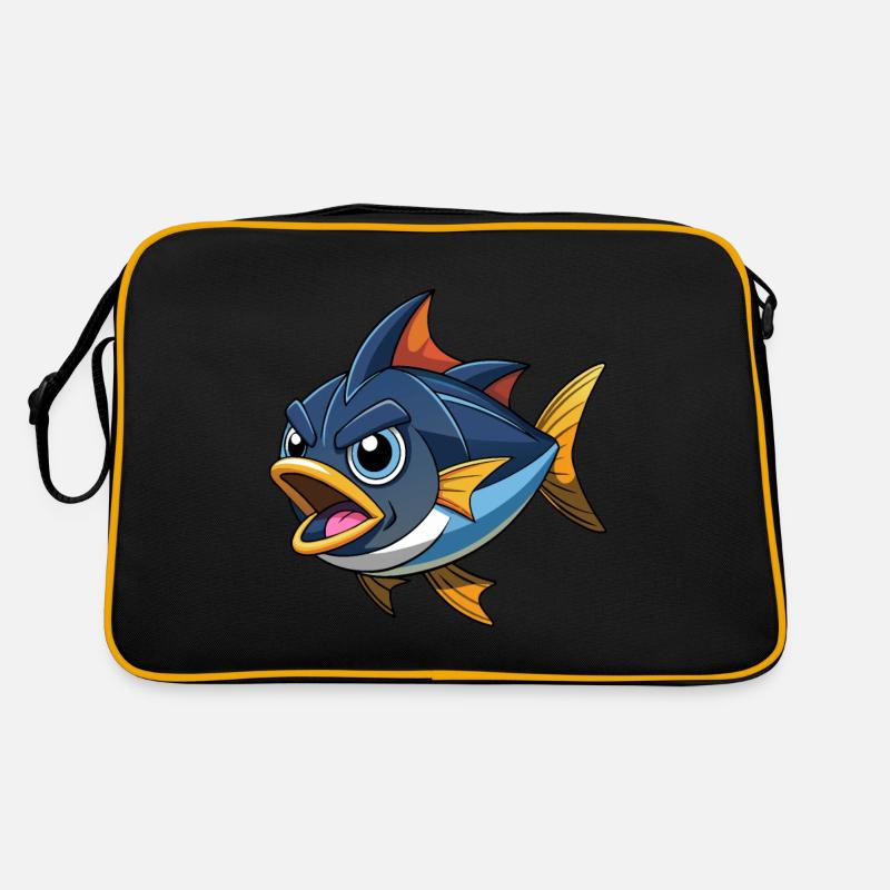 SCHWARZFLOSSEN-THUNFISCHVOGEL Retro Tasche