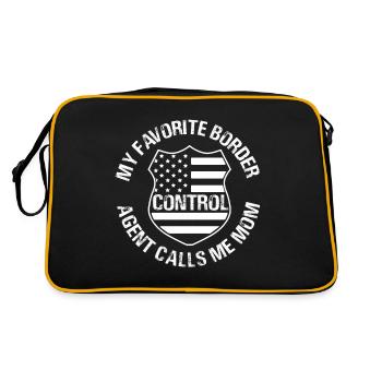 My Favorite Border Control Agent Calls Me Mom - Retro Bag - black/gold - Back