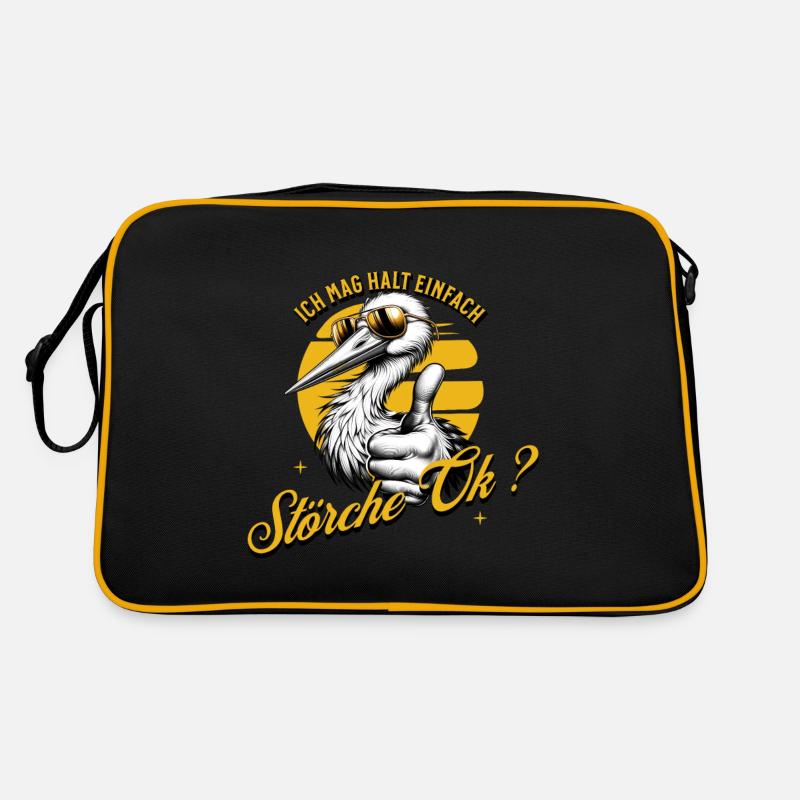 I just like storks Retro Bag
