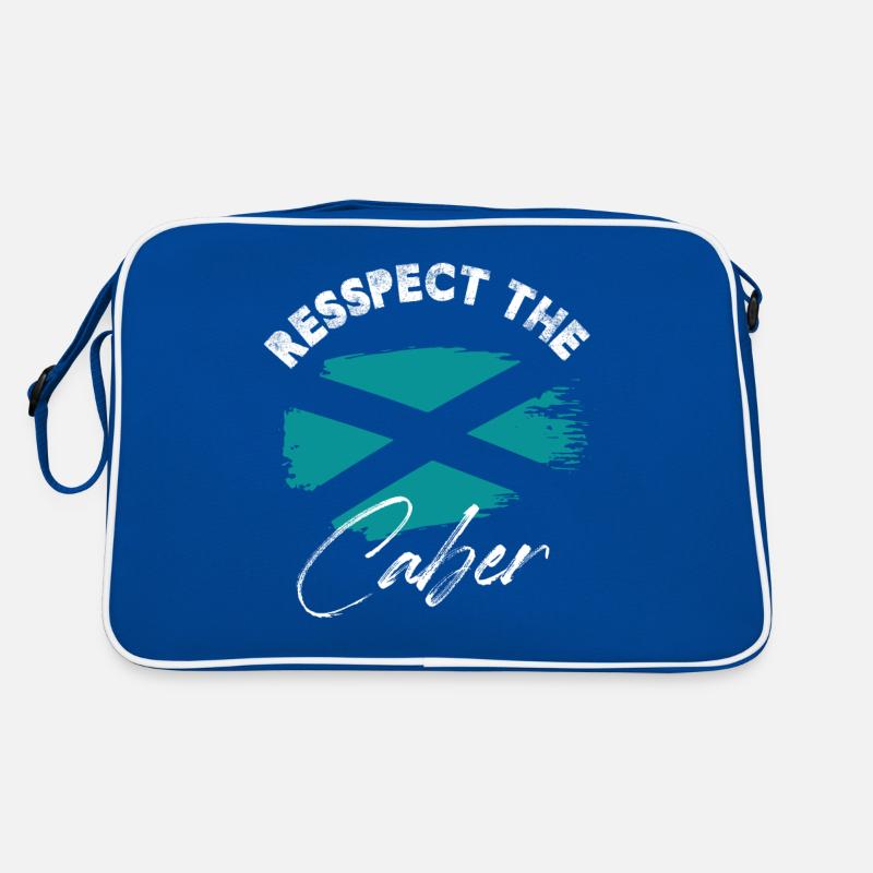 Respect The Caber Tree Trunk Throwing Log Tosser Retro Bag