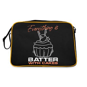 Tout est mieux avec Cakes Cake Artist - Sac Retro - noir/or - Dos