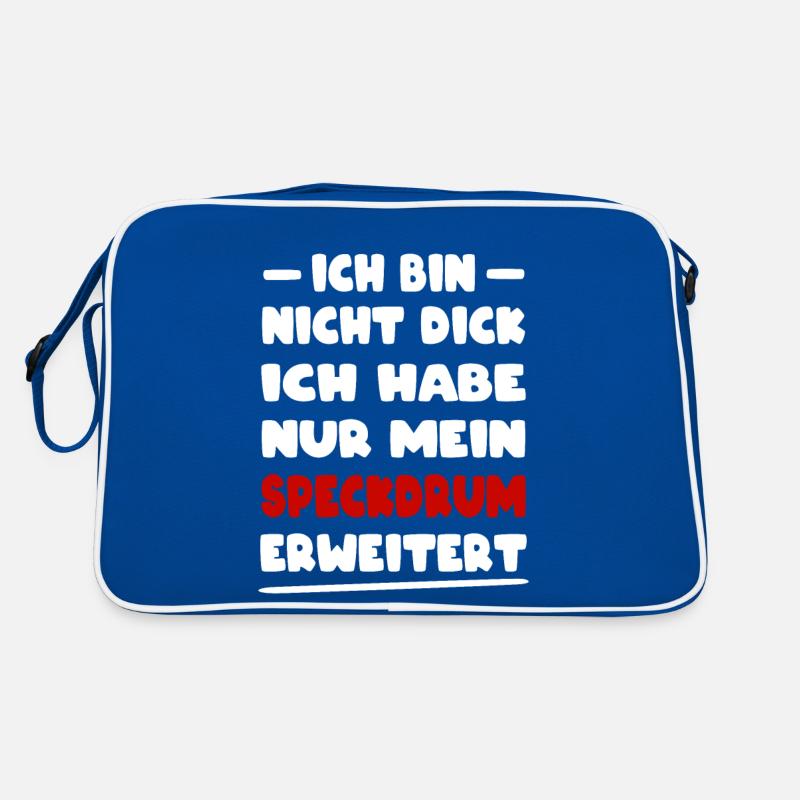 Ich Habe Nur Mein Speckdrum Erweitert Dicker Bauch Retro Tasche