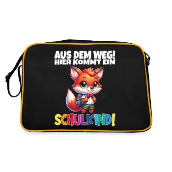 School Child 2024 School Enrollment Back to School - Retro Bag - black/gold - Back
