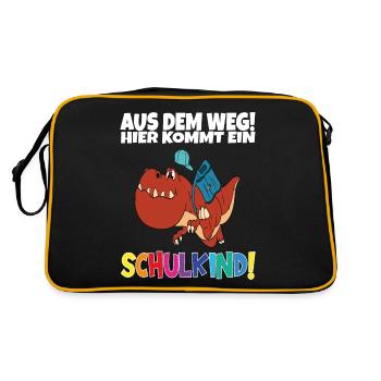 School Child 2024 School Enrollment Back to School - Retro Bag - black/gold - Back