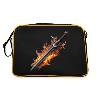 SWORDS - Retro Bag - black/gold - Back