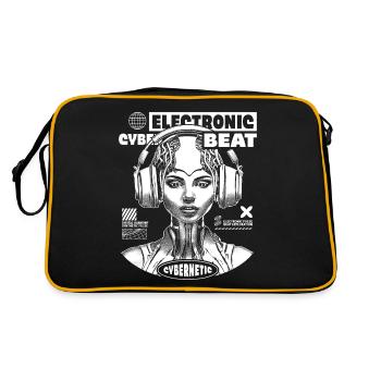 Chemise techno futuriste : EDM Princess Style - Sac Retro - noir/or - Dos